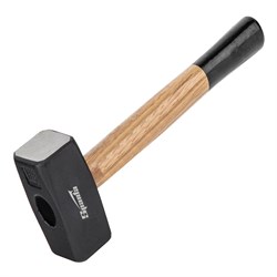 Кувалда, 1500 г, кованая головка, деревянная двухцветная рукоятка Sparta 15397