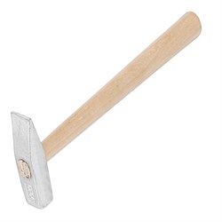 Молоток слесарный, 200 г, квадратный боек, деревянная рукоятка 15436