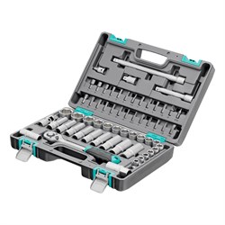 Набор инструментов, 1/2", CrV, пластиковый кейс 60 предметов Stels 15531