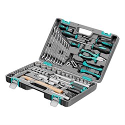 Набор инструментов, 1/2", 1/4", CrV, пластиковый кейс 76 предметов Stels 15532