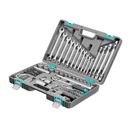 Набор инструментов, 1/2", 1/4", CrV, пластиковый кейс 88 предметов Stels 15534
