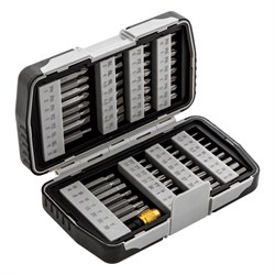 Набор бит, магнитный адаптер, CrV, пластиковый кейс, 64 шт. Matrix 14610