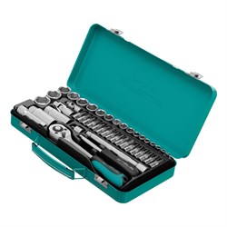 Набор торцевых головок с трещоткой, 1/4"и 3/8", 44 предмета Stels 15550