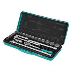 Набор торцевых головок с трещоткой 1/2", 24 предмета Stels 15552