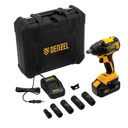 Гайковерт ударный аккумуляторный бесщет CIW-IB-300, Li-ion, 18В, 300Нм Denzel 31546