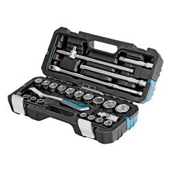 Набор инструментов, 1/2", CrV, 120 зубьев, 24 предмета Gross 15561