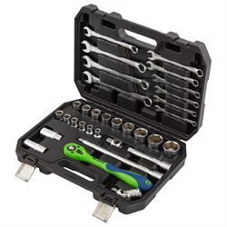 Набор инструментов 32 предмета, CrV, 1/2" Сибртех 15569