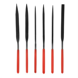 Набор надфилей, 160 х 4 мм, 6 шт, обрезиненные рукоятки Matrix 15573