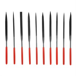 Набор надфилей, 160 х 4 мм, 10 шт, обрезиненные рукоятки Matrix 15575