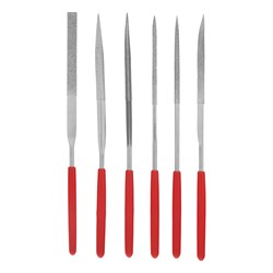 Набор надфилей алмазных, 140 х 50 х 3 мм, 6 шт Matrix 15580