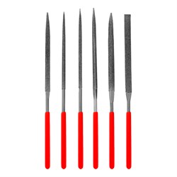 Набор надфилей алмазных, 140 х 70 х 3 мм, 6 шт Matrix 15582