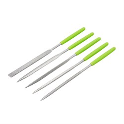 Набор надфилей алмазных, 140 х 70 х 3 мм, 5 шт Сибртех 15586