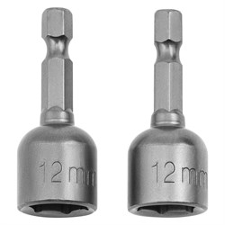 Биты с торцевыми головками 12 мм, 45 мм, 2 шт. Matrix 14621