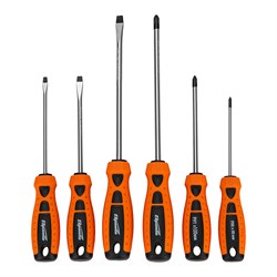 Набор отверток "Point", CrV, двухкомпонентные рукоятки, 6 шт, Sparta 15680