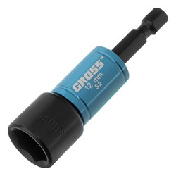 Бита с торцевой головкой, магнит. Nut-Driver, 12 мм, S2 Gross 14626