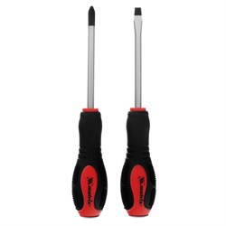 Набор ударных отверток 2 шт, PH2 х 100, SL6 х 100 CrV Matrix 15684