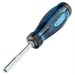 Отвертка реверсивная с удлинителем, трещотка 72 зуба, 12 шт, сталь S2 Gross 15834