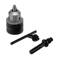 Патрон для дрели ключевой, 1.5-13 мм, 1/2, адаптер SDS Plus Сибртех 15866