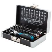 Набор бит, 1/4, магнитный адаптер, сталь S2, пластиковый кейс, 33 предмета Gross 16026