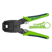 Клещи для обжима телефонных и компьютерных клемм 4P, 6P, 8P, функция обрезания проводов Сибртех 16103