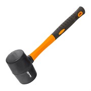 Киянка резиновая, 450 г, черная резина, фибергласовая рукоятка Sparta 16111