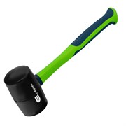 Киянка резиновая, 680 г, черная резина, фибергласовая рукоятка Сибртех 16116