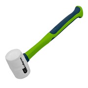 Киянка резиновая, 225 г, белая резина, фибергласовая рукоятка Сибртех 16117