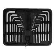 Набор ключей имбусовых HEX-Torx , 18 шт: HEX 1.5-10 мм, T10-T50, CrV, удлиненных, с сатиновым покрытием Matrix 16128