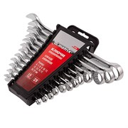 Набор ключей комбинированных, 6-22 мм, 12 шт, CrV, полированный хром Matrix 16175