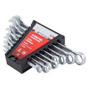 Набор ключей комбинированных, 8-19 мм, 8 шт, CrV, матовый хром Matrix 16177