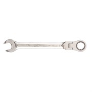Ключ комбинированный трещоточный, 18 мм, CrV, шарнирный, зеркальный хром Matrix 16198