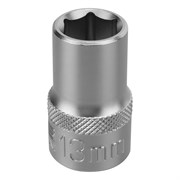 Головка торцевая, 13 мм, шестигранная, CrV, под квадрат 1/2 Stels 14707