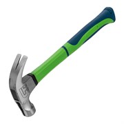 Молоток-гвоздодер, 450 г, с магнитом, фибергласовая обрезиненная рукоятка Сибртех 16280