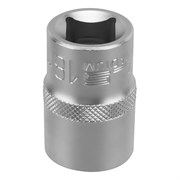 Головка торцевая, 18 мм, шестигранная, CrV, под квадрат 1/2 Stels 14714