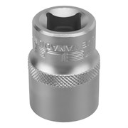 Головка торцевая, 21 мм, шестигранная, CrV, под квадрат 1/2 Stels 14718