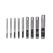 Набор пробойников для кожи 2 3 4 5 6 8 9 10 13 мм, 9 шт, чехол Сибртех 16384