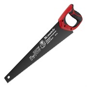 Ножовка по дереву, 450 мм, 7-8 TPI, зуб-3D, каленый зуб, тефлоновое покрытие полотна, двухкомпонентная рукоятка Matrix 16486