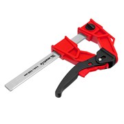 Струбцина реечная быстрозажимная, усиленная, пластиковый корпус рычажно-храповой механизм, 150 х 100 х 306 мм, штанга 5 х 22 мм Matrix 16574