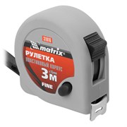 Рулетка Fine,3 м х 16 мм,пластиковый корпус Matrix 16788