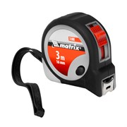 Рулетка Continuous fixation,3 м х 16 мм,двухкомпонентный корпус,плавная фиксация Matrix 16807