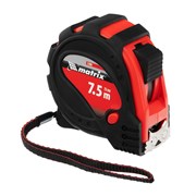 Рулетка Status Magnet 3 fixations,7,5 м х 25 мм,обрезиненный корпус,зацеп с магнитом Matrix 16821