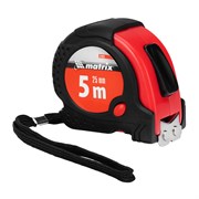Рулетка Status Magnet fixation,5 м х 25 мм,обрезиненный корпус,зацеп с магнитом Matrix 16824