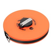 Рулетка геодезическая, 30 м х 12,5 мм, лента ПВХ, закрытый круглый корпус Sparta 16870