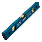 Уровень алюминиевый усиленный, 400 мм, 3 глазка Gross 16900