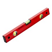 Уровень алюминиевый, 400 мм, 3 глазка, красный, линейка Matrix 16919