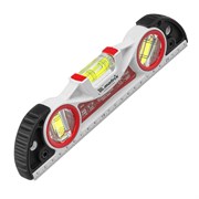 Уровень алюминиевый литой, фрезерованный, 3 глазка, две ударные площадки, 235 мм Matrix 16994