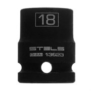 Головка ударная шестигранная, 18 мм, 1/2, CrMo Stels 14794