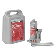 Домкрат гидравлический бутылочный, 4 т, высота подъема 194-372 мм, в пластиковый кейсе Matrix 17162