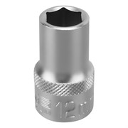 Головка торцевая удлиненная, 12 мм, шестигранная, CrV, под квадрат 1/2 Stels 14835