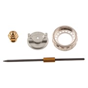 Ремкомплект для краскораспылителя 4 предмета : сопло 1.5 мм + игла + форсунка + зажим сопло Matrix 17302